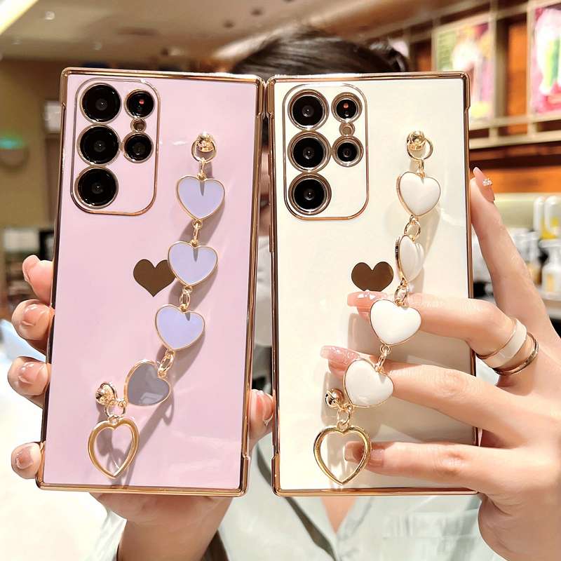 1Ps Pink Red For Samsung Galaxy S21+ 5G Phone Cases