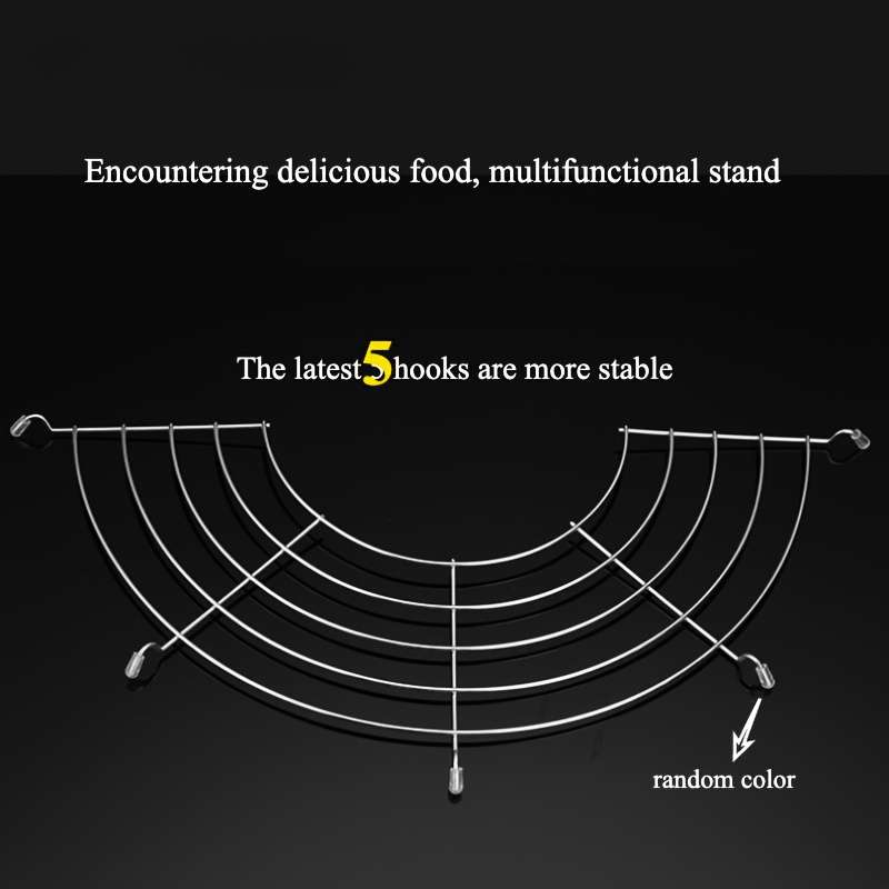 1pc Durable 304 Stainless Steel Kitchen Rack Ideal for Grilling Frying Steaming   Easy to Clea