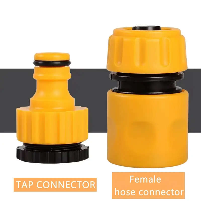 2pcs Garden Hose Adapter Set  1/2 Fit Durable Plastic Connectors for Lawn Care Gardening Tools