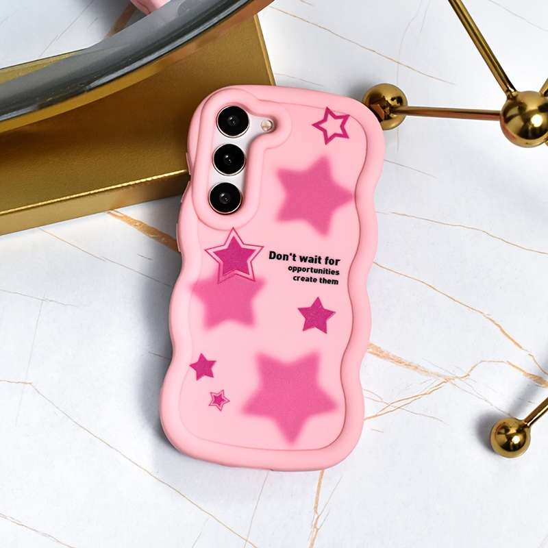 1Ps Pink Red Color For Samsung Samsung Galaxy A34 Phone Cases