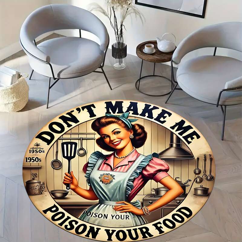 1Pc Round 47x47inch 120x120cm Floor Mat