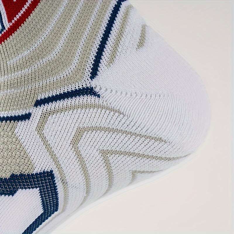 1 Pair White Size L Socks