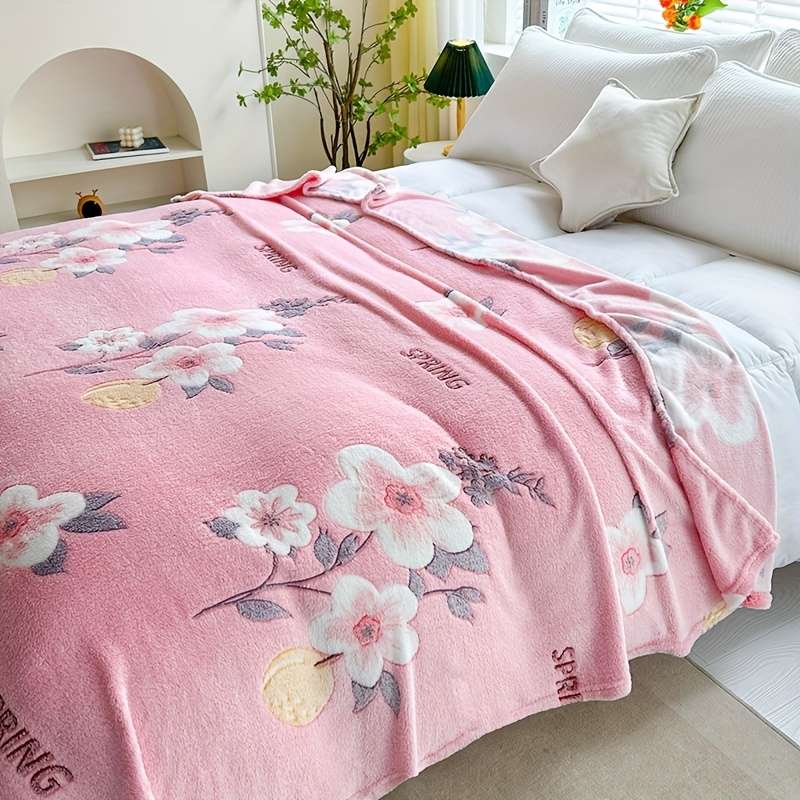 1ps Blanket Color Happiness Flowers Bloom size 200x230cm