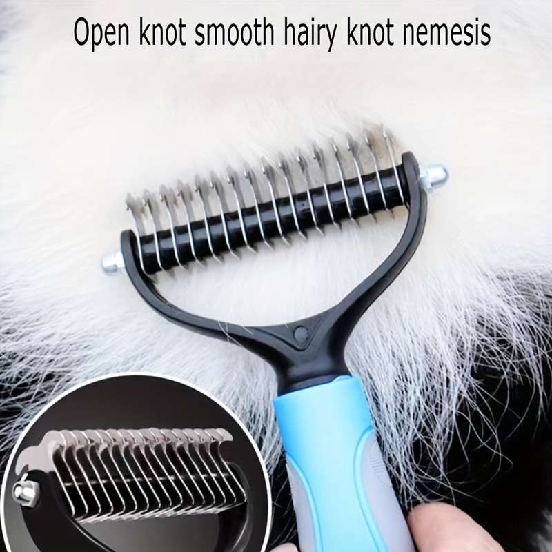 1pc Blue 17 Teeth Pet Comb