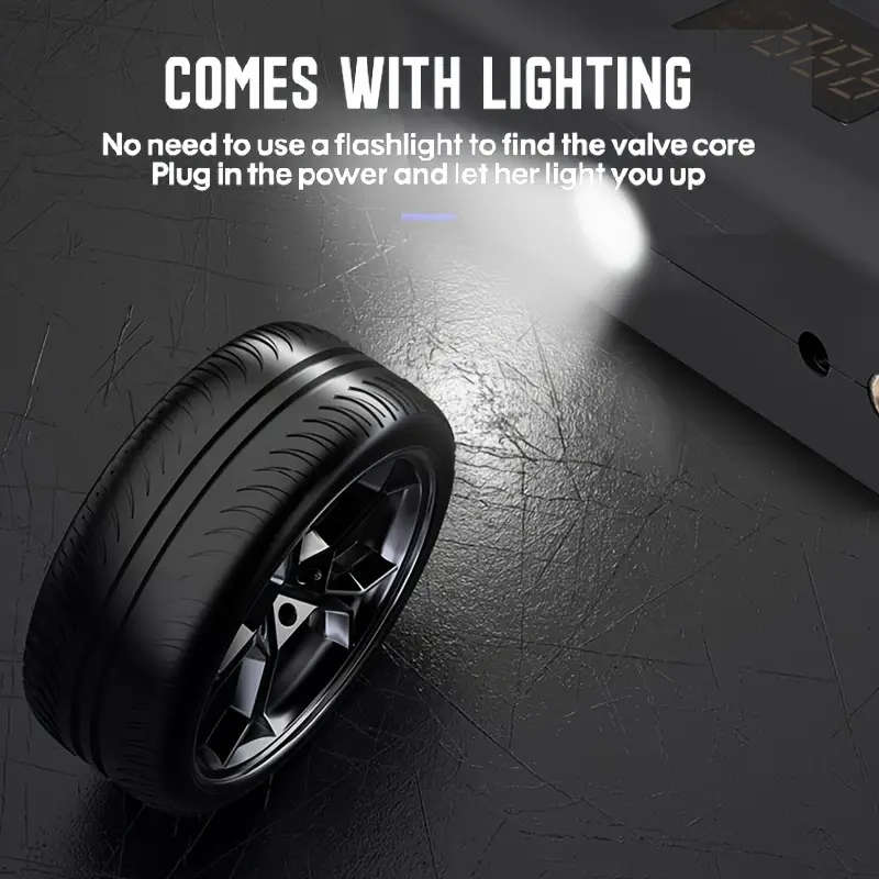 1pc Digital Tire Inflator 150PSI Car Air Compressor Pump Portable Car Air Compressor Pump Air Pump f