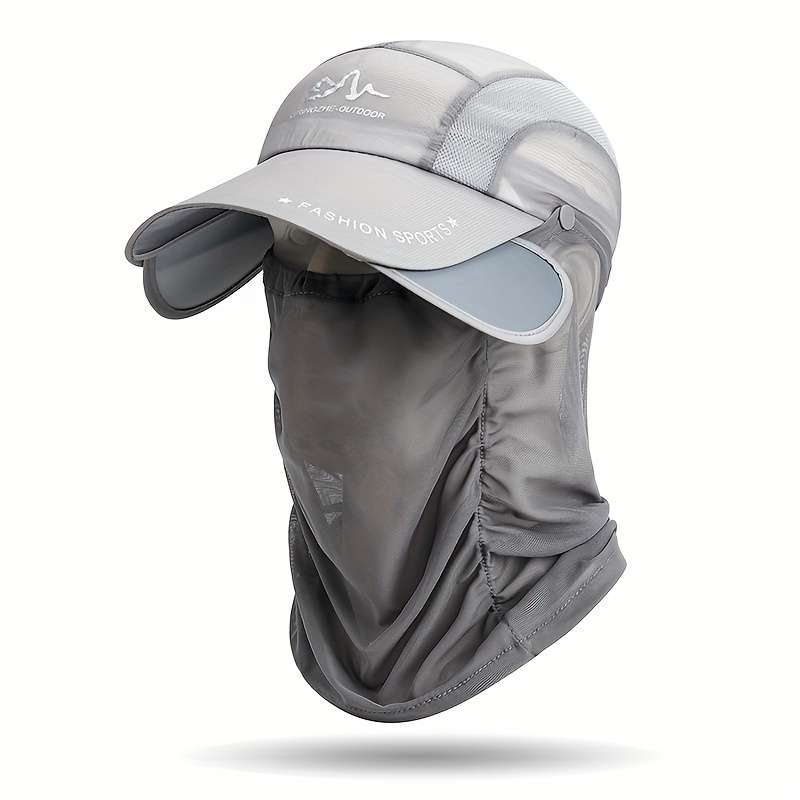 1pc Lightweight Quick-Dry Breathable Fishing Hat for Men Women UV Protection Sun Hat with V