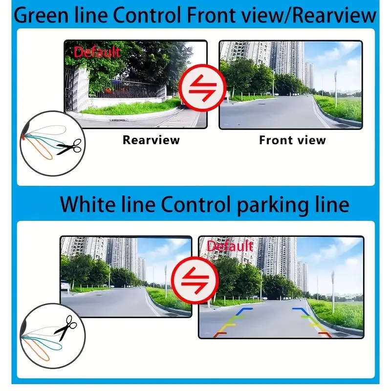 1pc of 170 fish eye lens ahd 1080p ccd car camera a versatile backup camera suitable for front side and rear   compatible with all vehicles without battery details 8