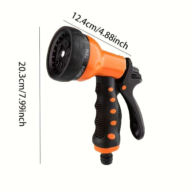 1Pc Orange High Pressure Garden Hose Nozzle