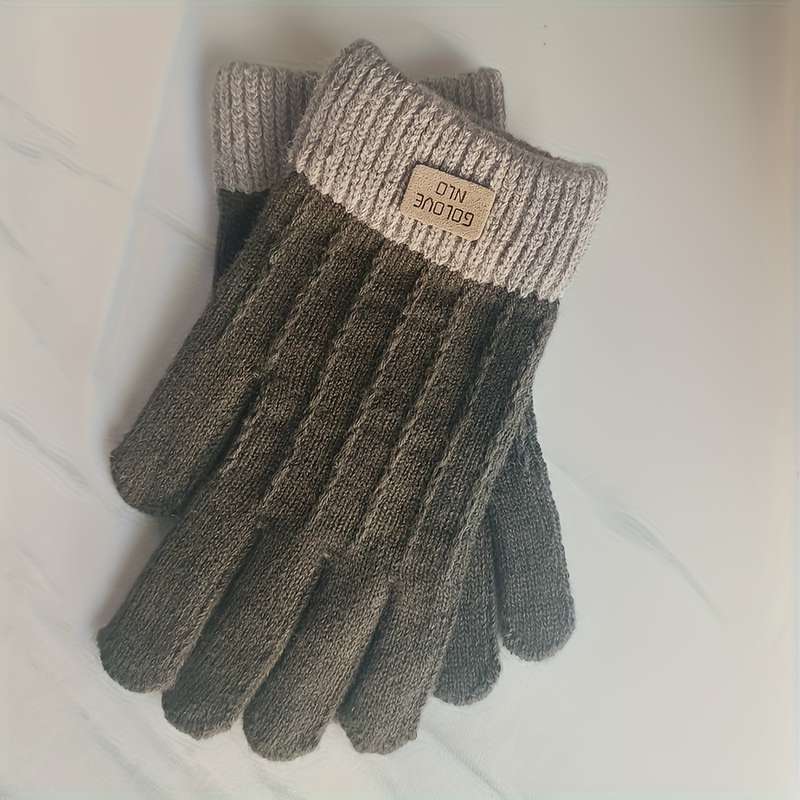 1 Pair Pink Warm Gloves