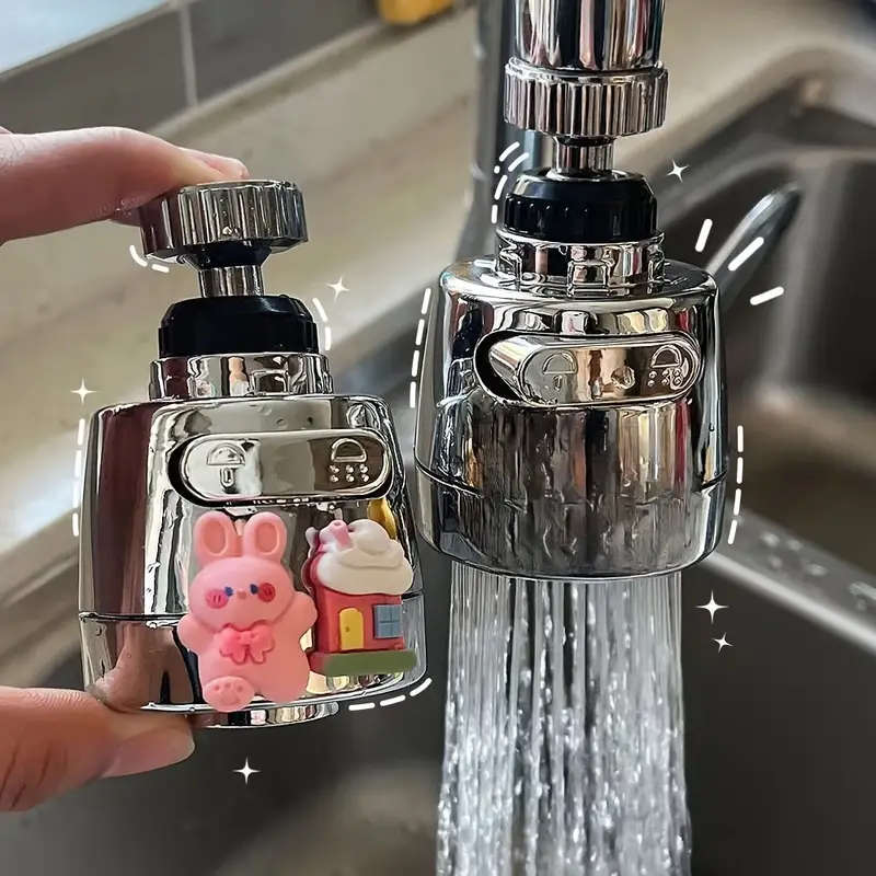 1pc 360° Rotating Kitchen Faucet Water Filter Anti-Splash Sprayer