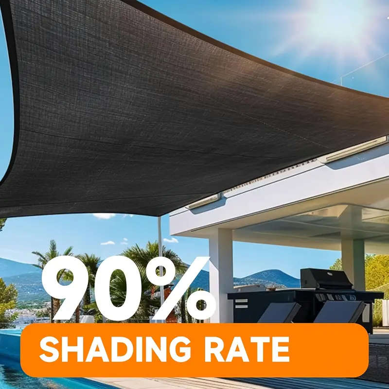 1pc Rectangular Outdoor Shade Sail Size 200X300cm Made of Shade Cloth Designed for Privacy And Wind