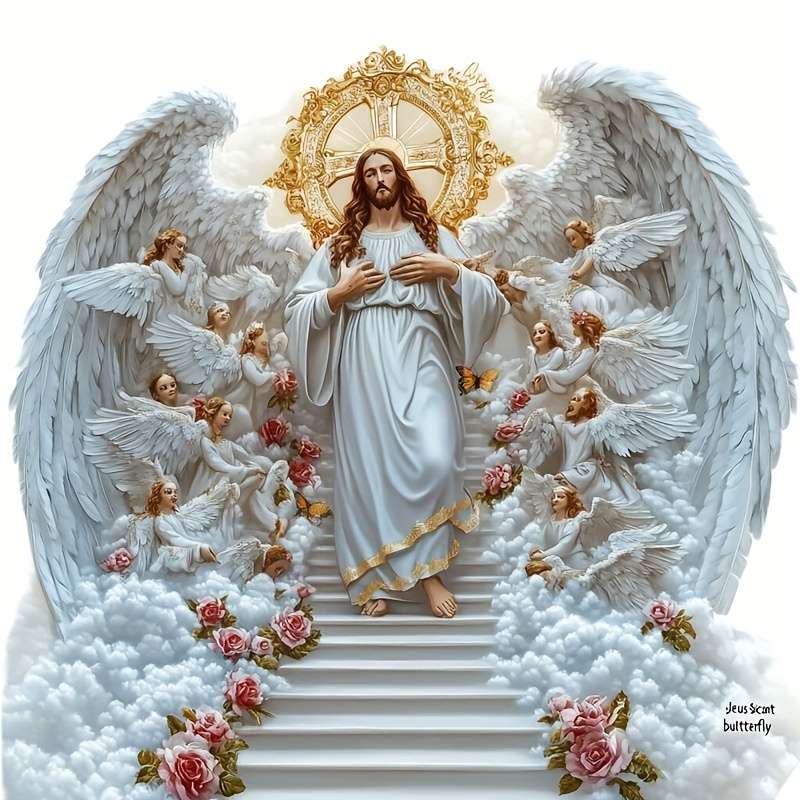 1pc Cartoon Jesus Christian Themed Stickers