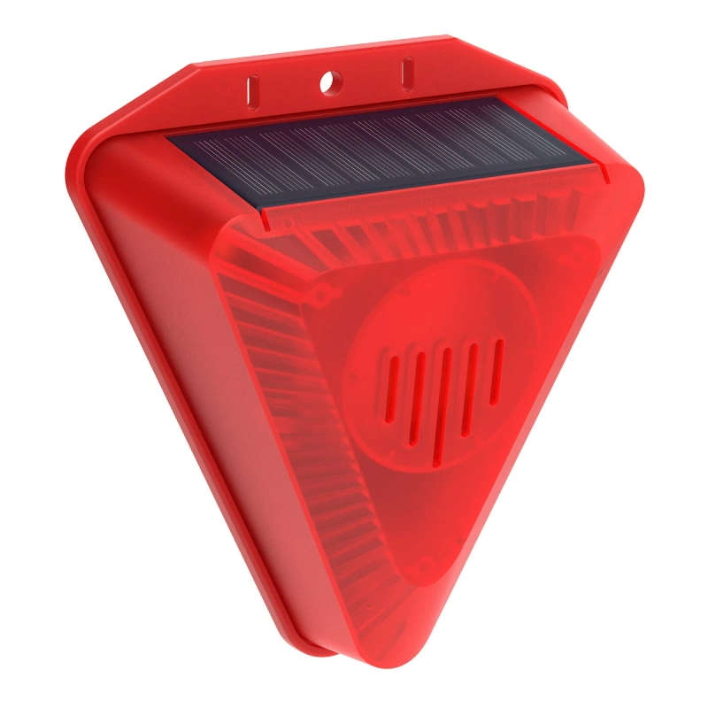 1pc Outdoor Solar Alarm with Flashing Light Alarm Lamp Suitable for Home Security Farms Garden