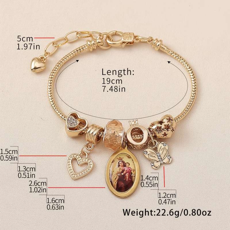 1 Piece Virgin Mary Jesus Theme Pendant