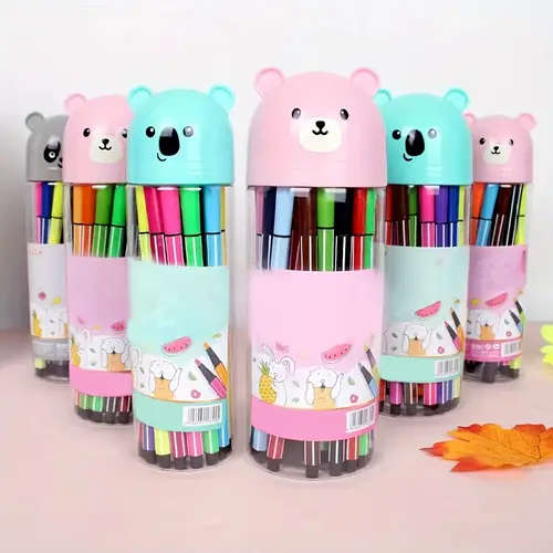 12pcs Colorful Coloring Pen Set with Storage Case Medium Tip Ideal for Adult Coloring Books Doodling