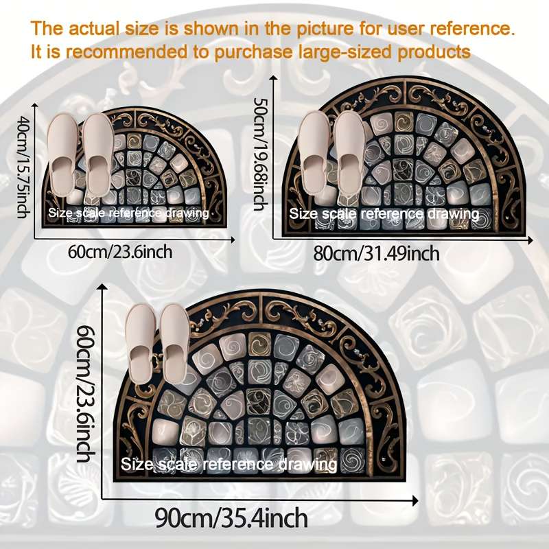 1Pc 40x60cm 15.7x23.6inch Floor Mat