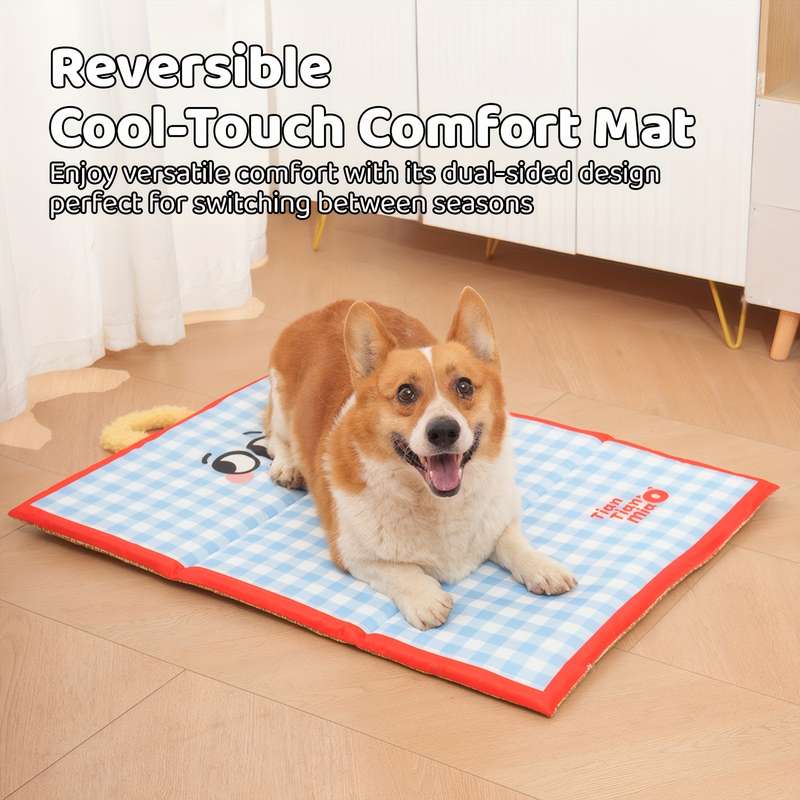 1piece Cartoon Blue Cooling Pad