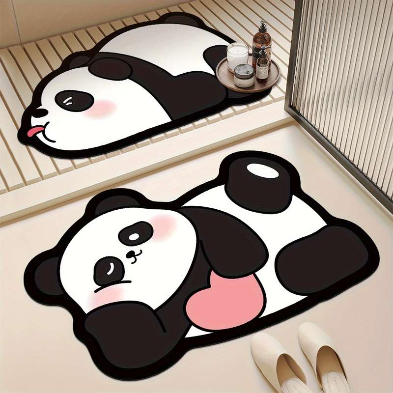 1Pc Leaf Pand 50x80cm Floor Mat