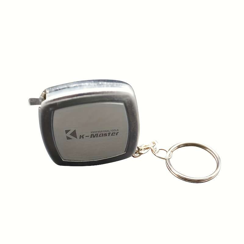 1pc Mini Tape Measure Keychain 200.0 cm PVC Compact Pocket Tool 0.01 Accuracy Precision Port