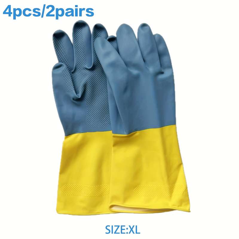 2 Piars Size XL Household Cleaning Gloves