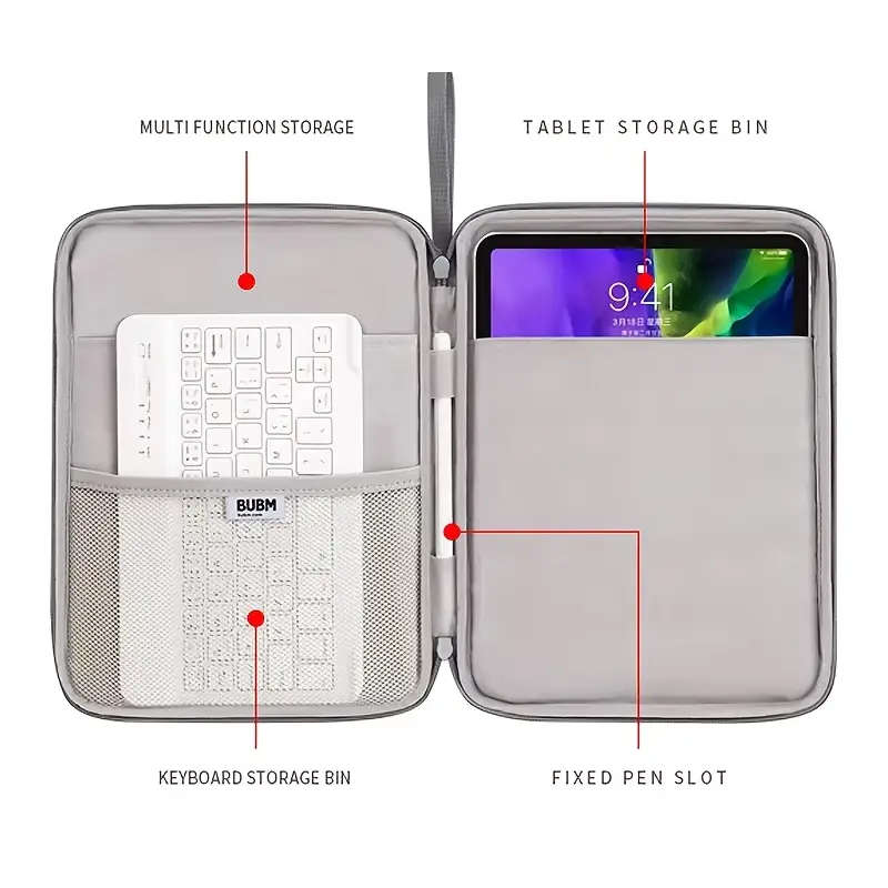 1pc Tablet Storage Bag Protective Sleeve Laptops Durable Carrying Case 24x31cm
