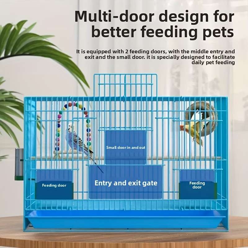 1pc Grey Pet Cage