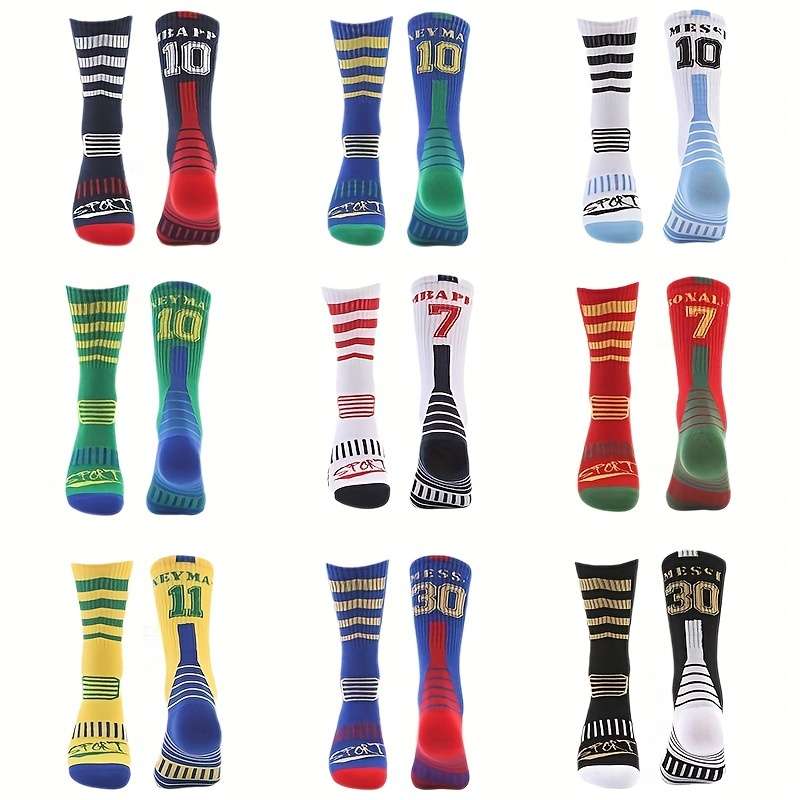 1 Pair Red And Green Sole One Size Socks