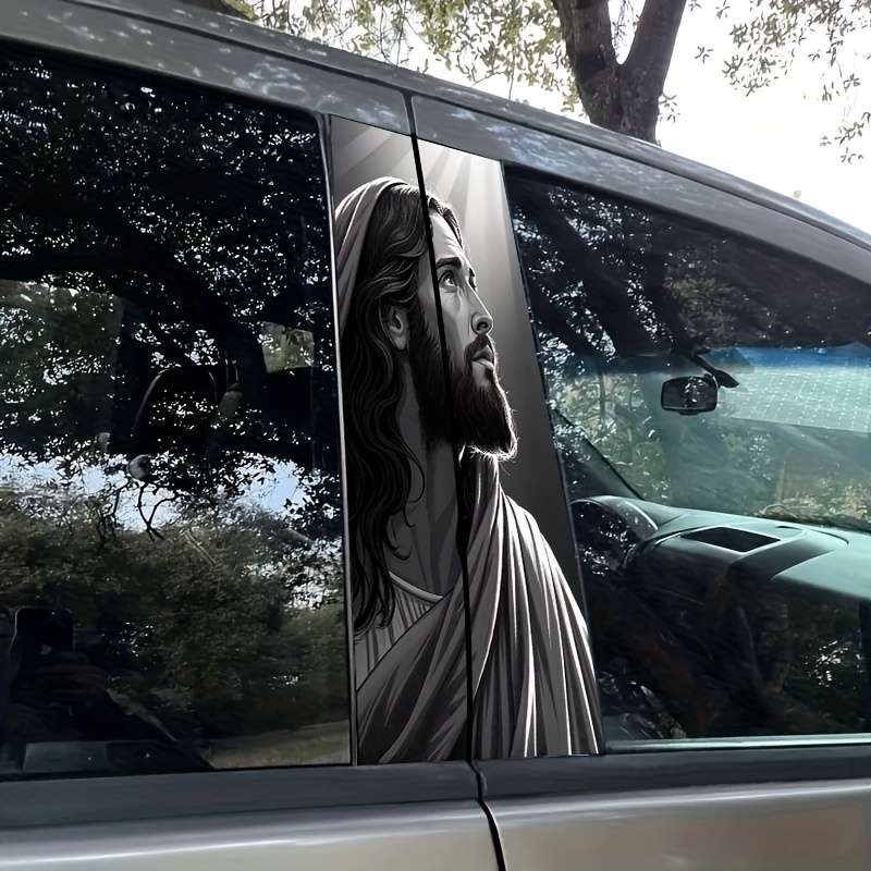 2pcs Jesus Christian Themed Stickers