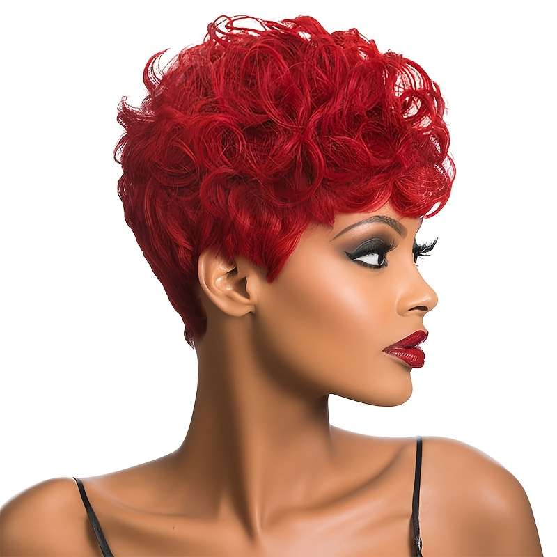1Pc Black 25.4cm Fashion Design Wig
