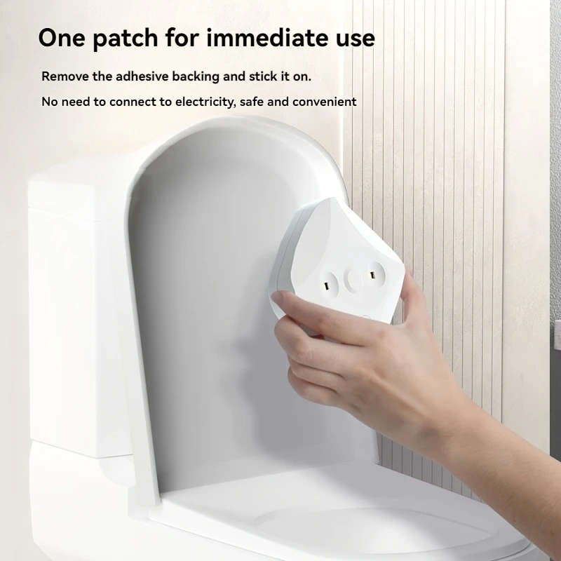 Portable Intelligent Toilet Cleaner & Purifier with LED Light, USB Rechargeable, Easy Installation,