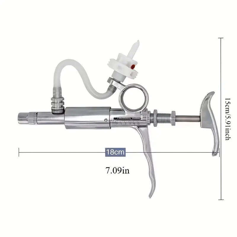 3 In 1 Continuous Syringe 5Ml Adjustable Veterinary Syringe