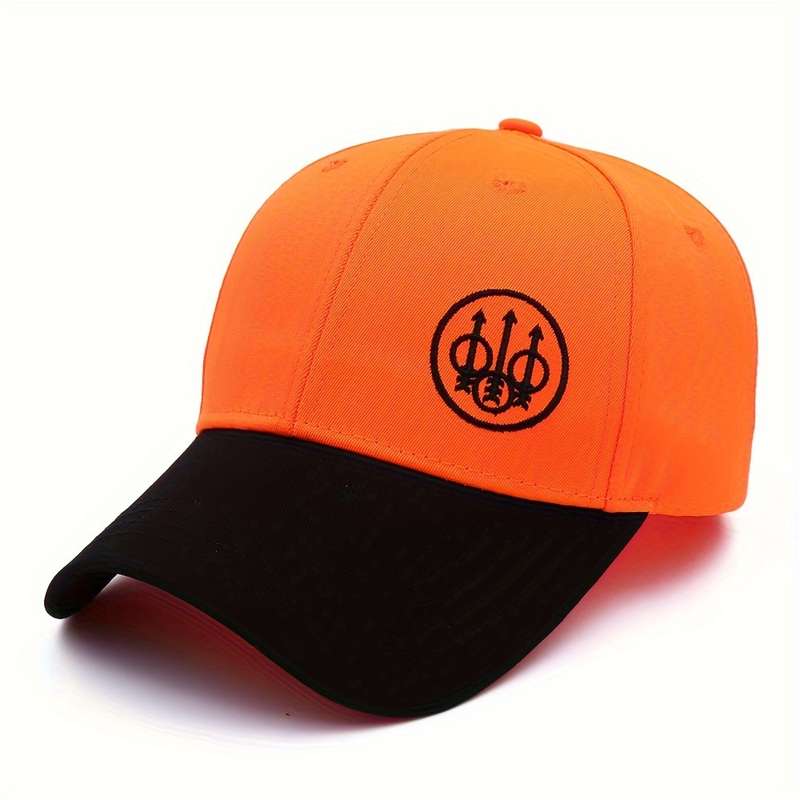 1pc Black Barrett Embroidered Baseball Cap Adjustable Fit Textured Fabric Unique Logo Design C