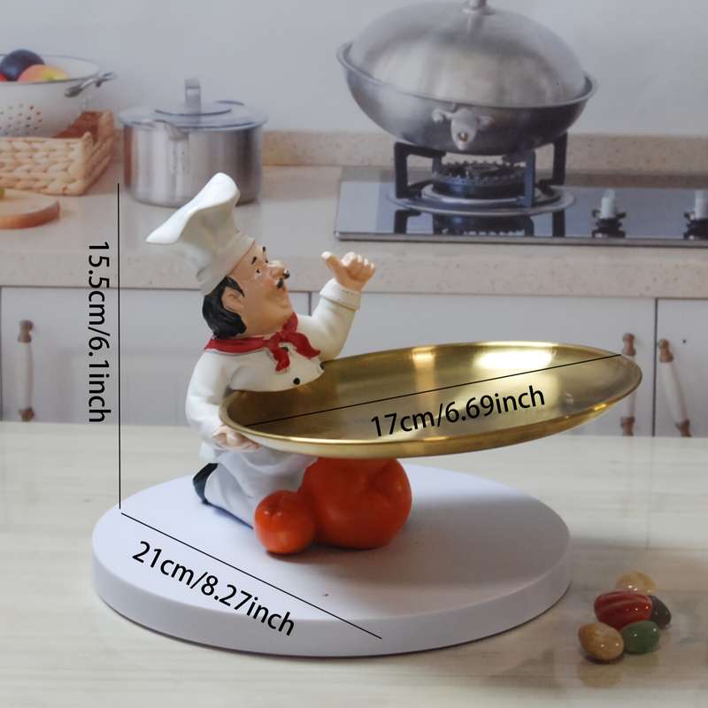 1pc chef storage tray ornaments Storage Bins for Home Organization