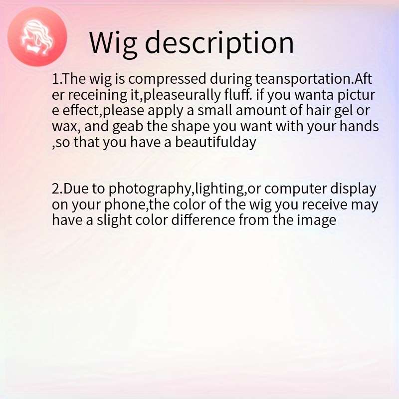 1Pc Gradient Golden 20.32cm Fashion Design Wig