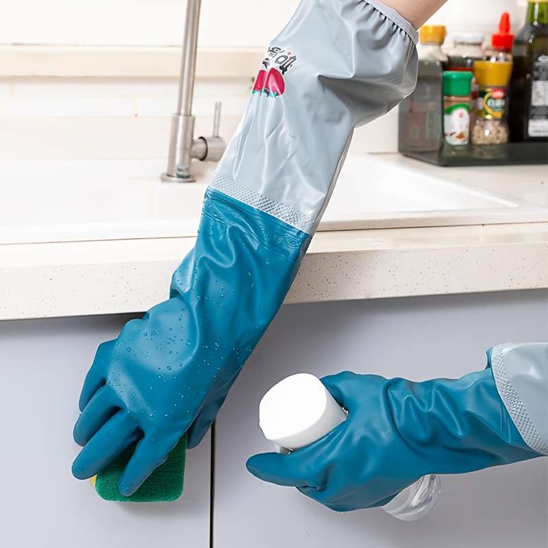 1 Pair Open Style Household Cleaning Gloves