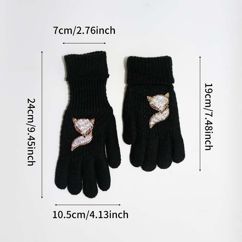 1 Pair Owl Warm Gloves