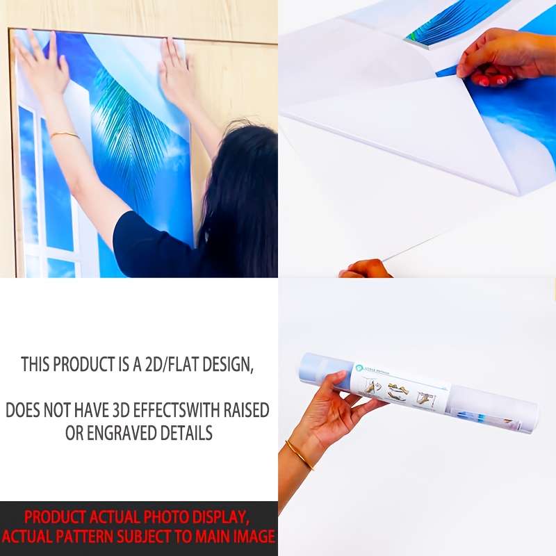 1Pc 77x200cm Door Window Sticker