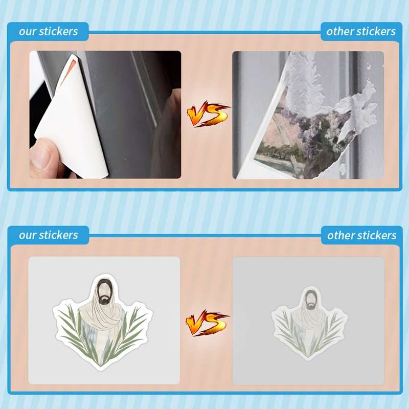 60pcs Jesus Christian Stickers Jesus Christian Themed Stickers