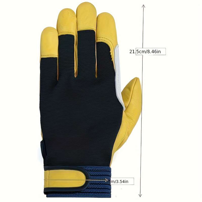 1 Pair White Multi Purpose Work Gloves