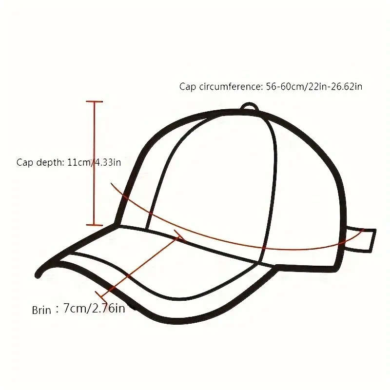 1pc Holiday-Themed Polyester Baseball Caps with Sun Protection Adjustable Fashionable Stripe Craftsm