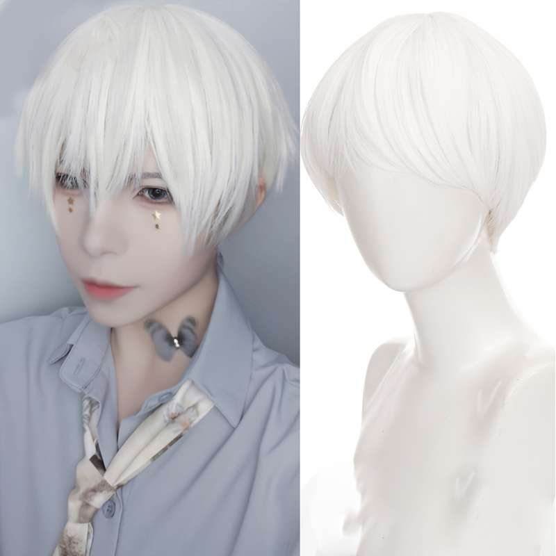 1Pc Black 15.24cm Fashion Design Wig
