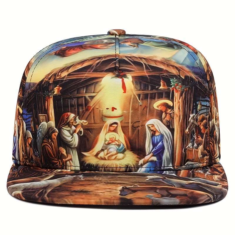 1pc superior quality women Jesus' Birthday Whole printing baseball cap Fashion outdoors Adjustable