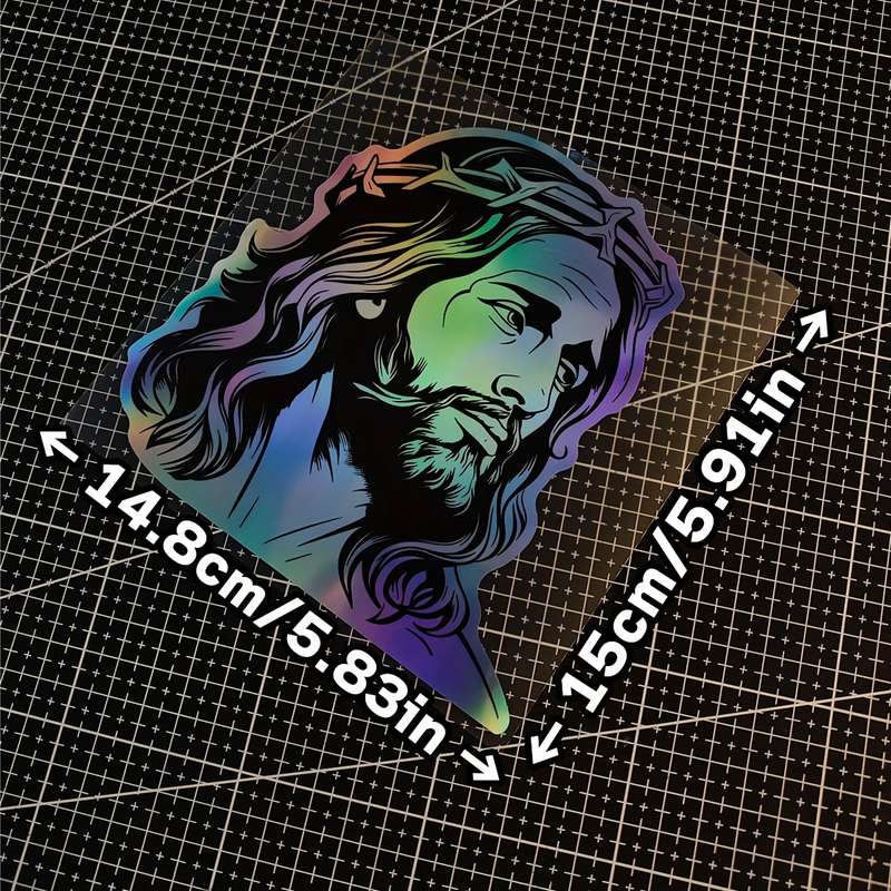 1pc Jesus Christian Themed Stickers