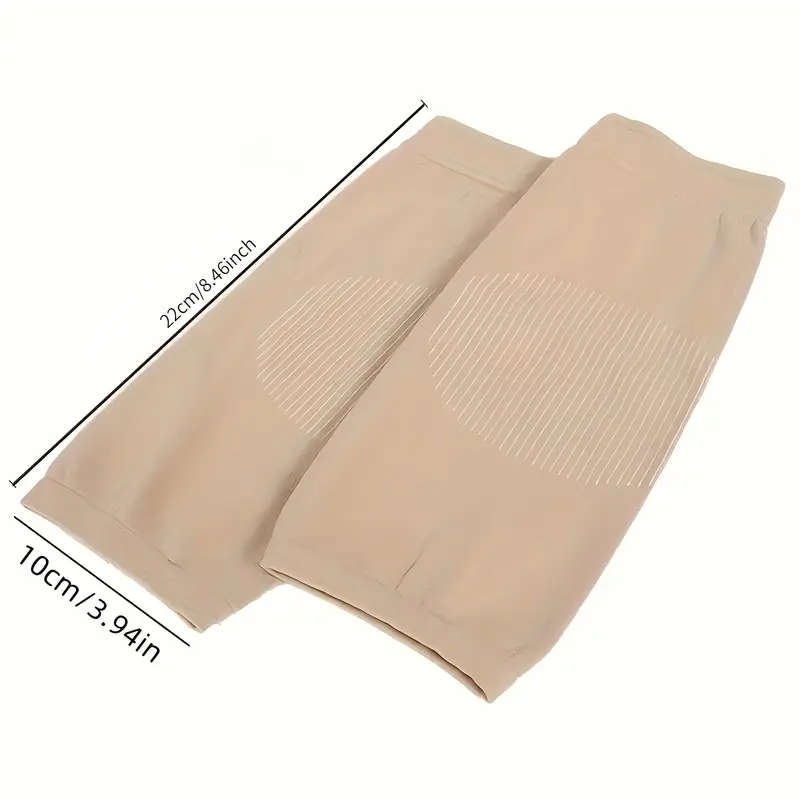 2pcs Ultra-Thin Short Breathable And Warm Knee And Leg Pads Seamless Invisible Elastic Knitted Knee