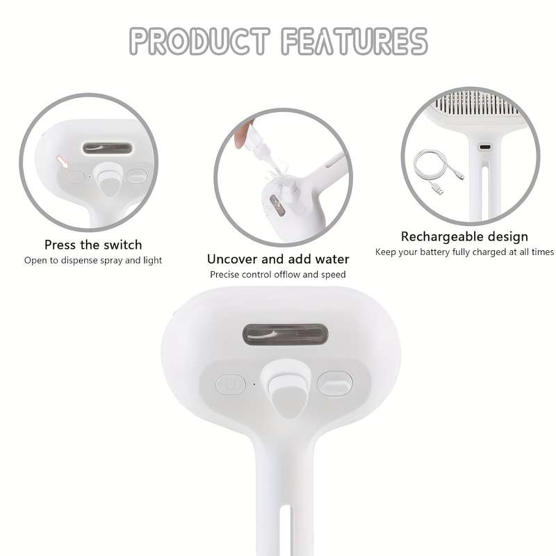 1pc White Pet Comb