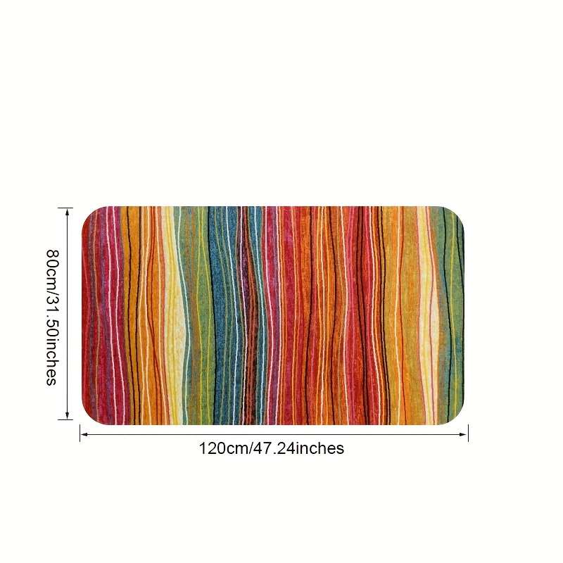 1Pc Polychrome 50x80cm Floor Mat