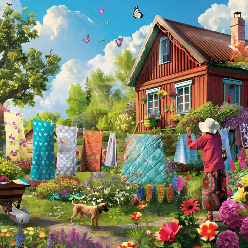 1000pcs Puzzle boardcard jigsaw puzzle Countryside Scene Puzzle Ideal for Adults 1000