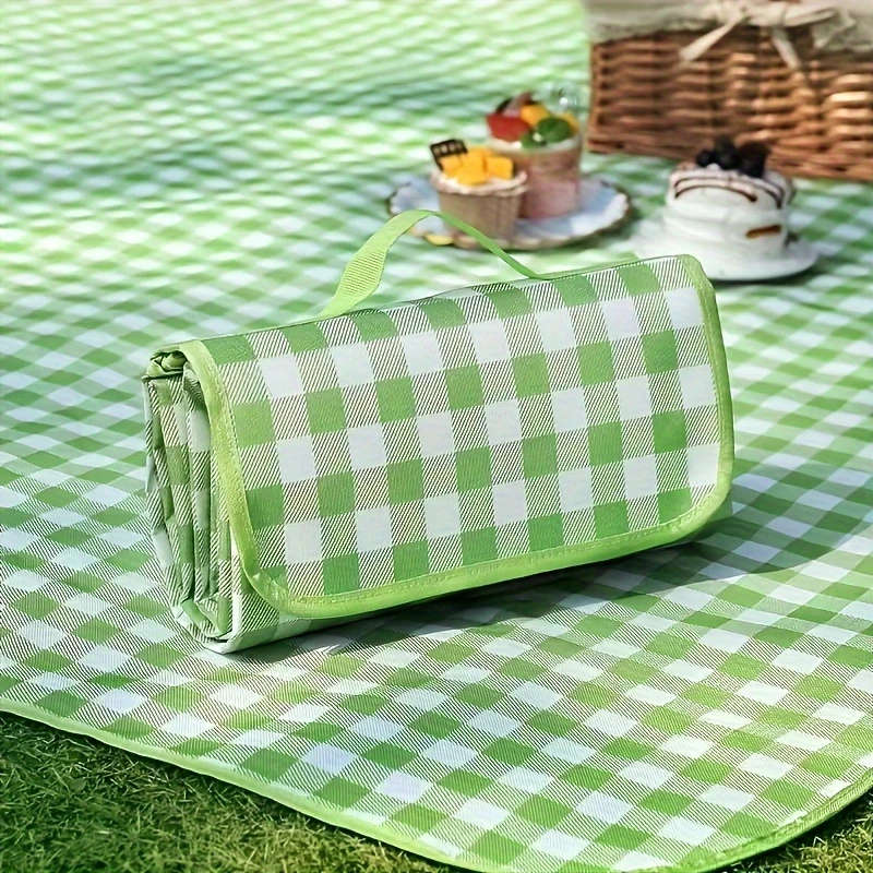 1pc Portable Waterproof Picnic Blanket Thick Moisture-Resistant Outdoor Camping Mat Foldable Picnic