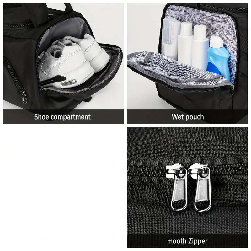 Large Capacity Gym Bag Waterproof Short-distance Travel Bag Dry And Wet Separation Bag Suitable