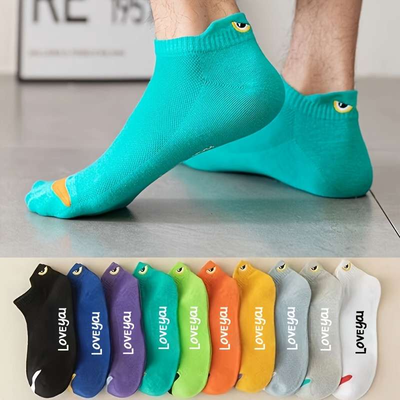 10 Pairs Of Mixed Colors One Size High Elastic Socks